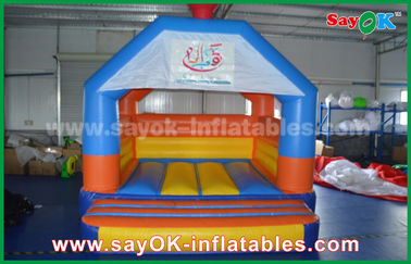 Διογκώσιμο τραμπολίνο ψευτοπαλλικαράδων αέρα μωρών, ευτυχές κάστρο bouncy λυκίσκου