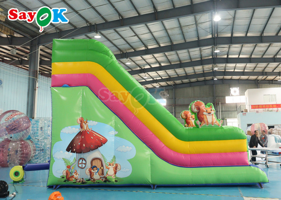 Εμπορική ποιότητα φουσκωτή υδατική γλάστρα Custom Rainbow Inflatable Slide