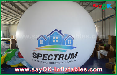 Γιγαντιαίο 2m DIA μπαλόνι ηλίου PVC άσπρο διογκώσιμο για την υπαίθρια διαφήμιση