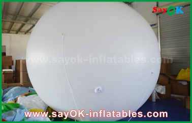 Γιγαντιαίο 2m DIA μπαλόνι ηλίου PVC άσπρο διογκώσιμο για την υπαίθρια διαφήμιση