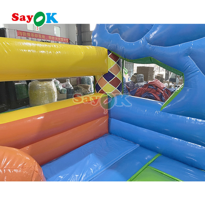 6X6X4.3MH Bounce Castle Slide Combo Όμορφη εμφάνιση Ευκολία εγκατάστασης