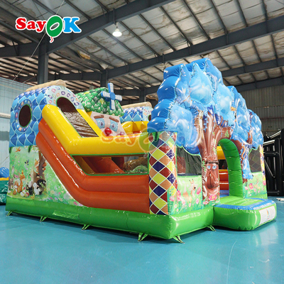 6X6X4.3MH Bounce Castle Slide Combo Όμορφη εμφάνιση Ευκολία εγκατάστασης