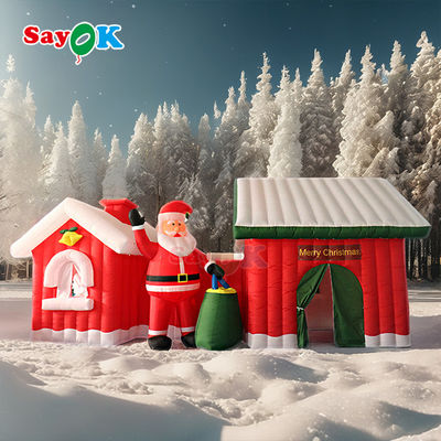 Δωρεάν Σχεδιασμός 9μ Γίγαντας Χριστούγεννα Πνευματώδης σκηνή σπίτι του Αϊ Βασίλη
