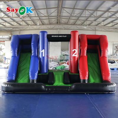 Εμπορικά φουσκωτά Combo Slide Διπλό φουσκωτό Bounce House Γίγαντα φουσκωτό διαδρόμιο για εξωτερικούς χώρους