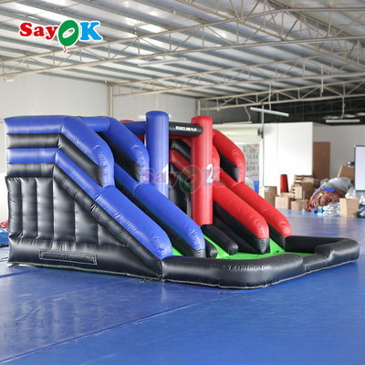 Εμπορικά φουσκωτά Combo Slide Διπλό φουσκωτό Bounce House Γίγαντα φουσκωτό διαδρόμιο για εξωτερικούς χώρους