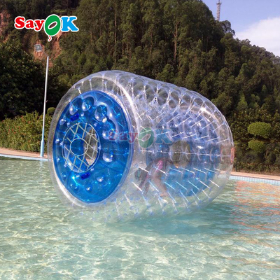 Sayok Πνευματώδης πλωτός ρόλος Aqua Zorbing μπάλα Διαφανής PVC κύλινδρο ανθρώπινη μπάλα φυσαλίδας νερού για το παιχνίδι νερού