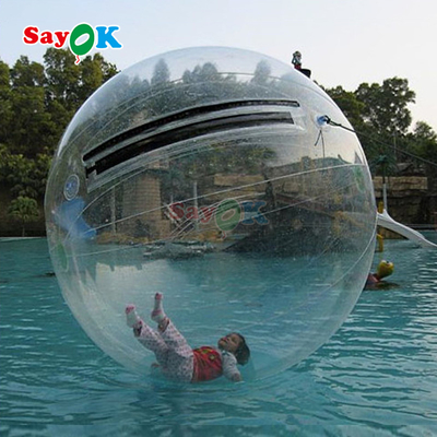 Πνευματώδης κυλίνδρος Aqua Zorbing Ball Διαφανής κύλινδρο PVC ανθρώπινη μπάλα φυσαλίδας νερού για παιχνίδι νερού