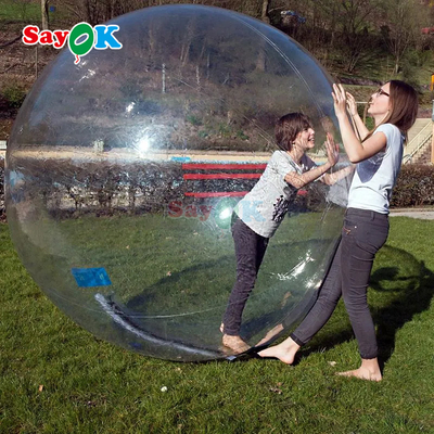 Πνευματώδης κυλίνδρος Aqua Zorbing Ball Διαφανής κύλινδρο PVC ανθρώπινη μπάλα φυσαλίδας νερού για παιχνίδι νερού