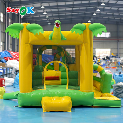 Sayok Commercial Small Inflatable Bounce House Ντινόσαυρος Πυροβόλο Κομπό για Παιδιά