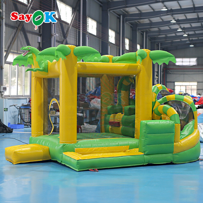 Sayok Commercial Small Inflatable Bounce House Ντινόσαυρος Πυροβόλο Κομπό για Παιδιά