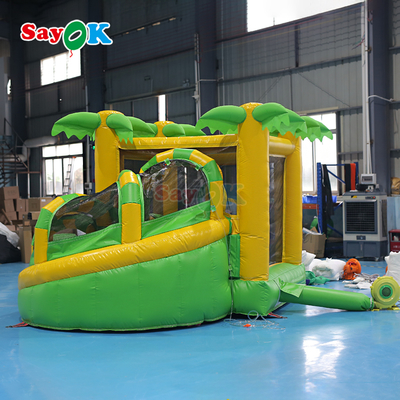Sayok Commercial Small Inflatable Bounce House Ντινόσαυρος Πυροβόλο Κομπό για Παιδιά