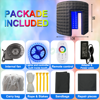 360 φουσκωτές φωτογραφικές αίθουσες για εκδηλώσεις Εμπορική ενοικίαση Προσαρμόσιμες