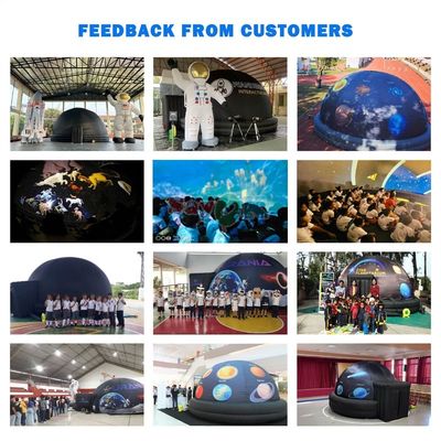 100% Blackout Flame Retardant Portable Inflatable Planetarium Dome Projection Tent for Kids and Education