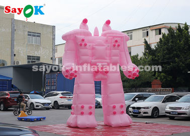 Γίγαντα Φουσκωτό Ρομπότ Ροζ 5m Φουσκωτό Ρομπότ