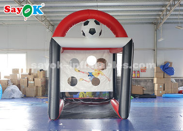 Φουσκωτό Παιχνίδι Ποδοσφαίρου Ποδοσφαίρου PVC Φουσκωτό Ποδόσφαιρο Κλουβί ποδοσφαίρου Σκηνή ταχύτητας 2,5*3,5*3,6μ