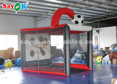 Φουσκωτό Παιχνίδι Ποδοσφαίρου Ποδοσφαίρου PVC Φουσκωτό Ποδόσφαιρο Κλουβί ποδοσφαίρου Σκηνή ταχύτητας 2,5*3,5*3,6μ