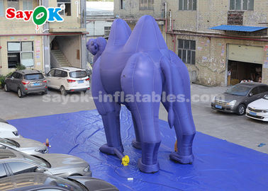 Σκούρο μπλε διογκώσιμοι χαρακτήρες κινουμένων σχεδίων για την υπαίθρια διαφήμιση/γιγαντιαία διογκώσιμη καμήλα