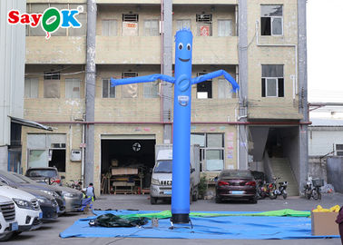 Dancing Air Guy 5m Blue Inflatable Sky Dancer / Advertising Dancing Man Air Blower