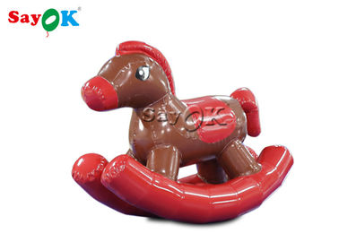 Sayok κόκκινο PVC άλογο λικνίσματος πόνι παιδιών διογκώσιμο