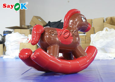 Sayok κόκκινο PVC άλογο λικνίσματος πόνι παιδιών διογκώσιμο