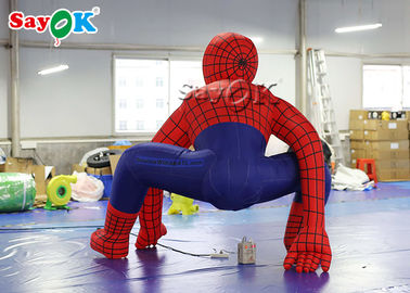 Ανατινάξτε χαρακτήρες καρτούν Σούπερ ήρωας 2.5m Κόκκινος φουσκωτός Spiderman για διακόσμηση τελετής