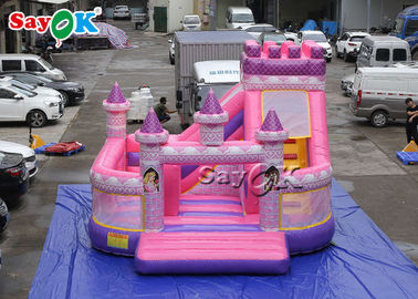 Αδιάβροχη πριγκήπισσα ρόδινο διογκώσιμο Boucing Castle 5x5.5x4.2m παιδιών
