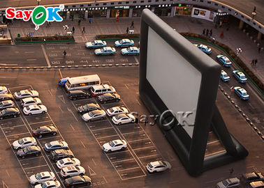 Διογκώσιμη προβολής οθόνης χώρων στάθμευσης οθόνη κινηματογραφικών αιθουσών PVC άσπρη διογκώσιμη