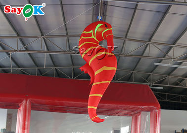 ελαφρύ διογκώσιμο πρότυπο Seahorse των οδηγήσεων 2m για τη διακόσμηση φεστιβάλ