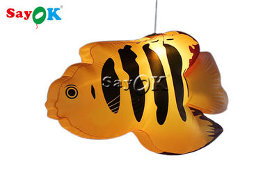Κίτρινα τροπικά ψάρια 2m λούνα παρκ διογκώσιμη διακόσμηση φωτισμού