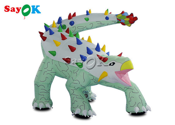 Πνευματώδης Χριστουγεννιάτικος δεινόσαυρος 1.8x1.2mH Πνευματώδης Ανκυλοσαύρος Καρτούν μοντέλο για διαφήμιση