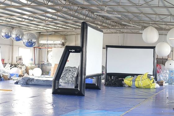 Χτύπημα - επάνω προβολέων οθόνης υπαίθρια αεροστεγής PVC οθόνη κινηματογράφων μουσαμάδων διογκώσιμη