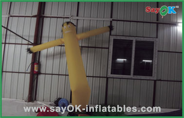 Διογκώσιμος αέρα χορευτής αέρα χορευτών κίτρινος μίνι διογκώσιμος για τη διαφήμιση με τον ανεμιστήρα 750w
