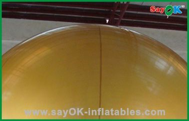 Το χρυσό διογκώσιμο μπαλόνι ηλίου χρώματος για υπαίθριο παρουσιάζει στο γεγονός 6m ύψος