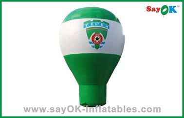 Άσπρο και πράσινο μεγάλο διογκώσιμο μπαλόνι, διογκώσιμο μπαλόνι διαφήμισης