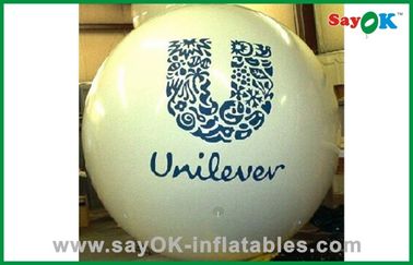 Καταστήστε αλεξίπυρα το εξατομικευμένου λευκό PVC μπαλονιών ηλίου για τη διαφήμιση