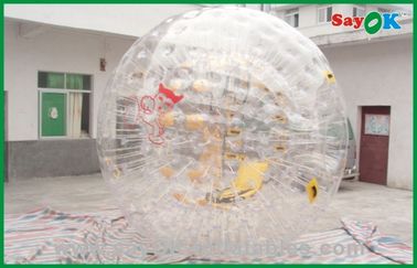 Γιγαντιαία διογκώσιμη υπαίθρια παιχνιδιών PVC σφαίρα χάμστερ φυσαλίδων ανθρώπινη μεγέθους για το λούνα παρκ 3.6x2.2m