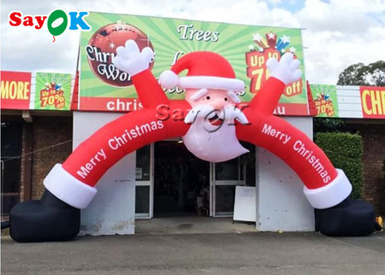 Χριστουγέννων διογκώσιμη αψίδων διαφήμισης αψίδα Santa Χριστουγέννων διογκώσιμη για τη διακόσμηση καταστημάτων