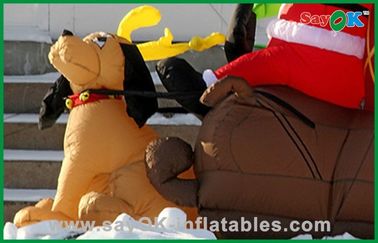 Προωθητική διογκώσιμη διακόσμηση Χριστουγέννων με ένα σκυλί, ένα ύφασμα της Οξφόρδης ή ένα PVC