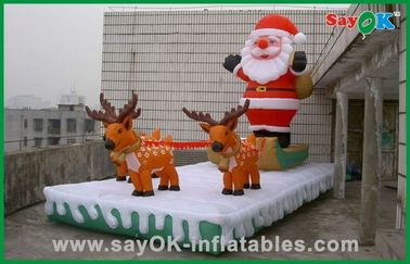 Διογκώσιμες διακοσμήσεις διογκώσιμο Santa διακοπών Χριστουγέννων και τάρανδος