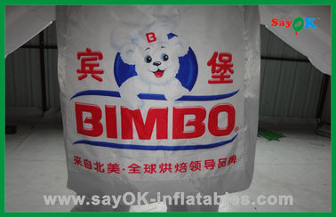 Φουσκωτά ζωικά μπαλόνια Λευκή διαφήμιση με ειδικότητα Φουσκωτή αρκούδα Φουσκωτοί χαρακτήρες καρτούν