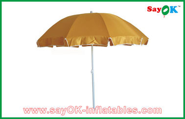 Ναυπηγείων θόλων σκηνών εύκαμπτη κήπων/παραλιών ομπρελών θαλάσσης εκτύπωση ομπρελών CMYK προστασίας πολυεστέρα UV