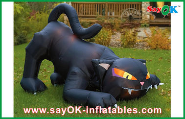 Προσαρμοσμένη διογκώσιμη διογκώσιμη μαύρη γάτα Airblown διακοσμήσεων διακοπών