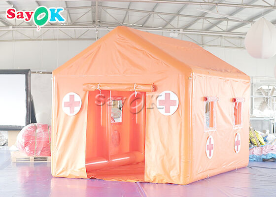 Διογκώσιμη ιατρική σκηνή έκτακτης ανάγκης μουσαμάδων PVC σκηνών νοσοκομείων εκστρατείας αδιάβροχη