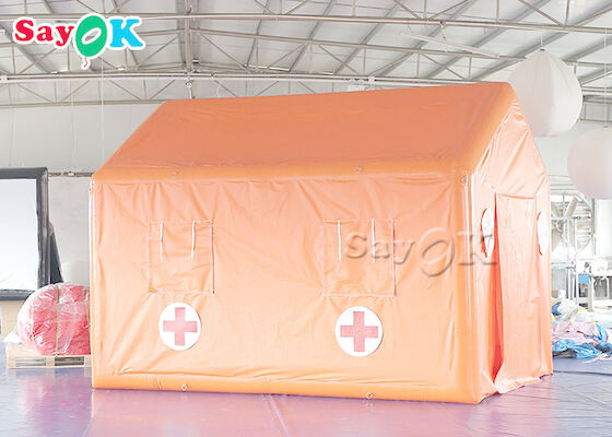 Διογκώσιμη ιατρική σκηνή έκτακτης ανάγκης μουσαμάδων PVC σκηνών νοσοκομείων εκστρατείας αδιάβροχη