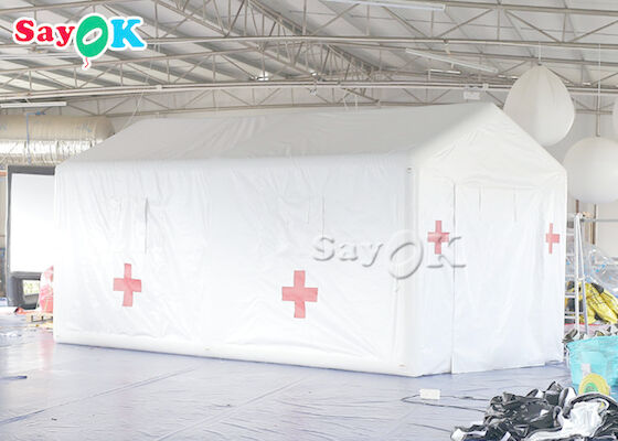 Αέρα διογκώσιμη σκηνών 6x3x3mH άσπρη σκηνή νοσοκομείων PVC διογκώσιμη για την απομόνωση
