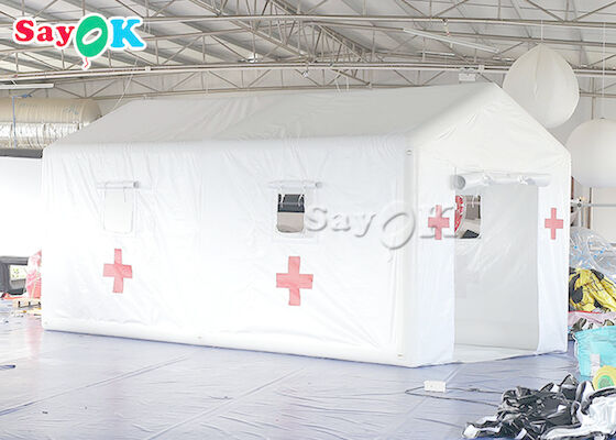 Αέρα διογκώσιμη σκηνών 6x3x3mH άσπρη σκηνή νοσοκομείων PVC διογκώσιμη για την απομόνωση