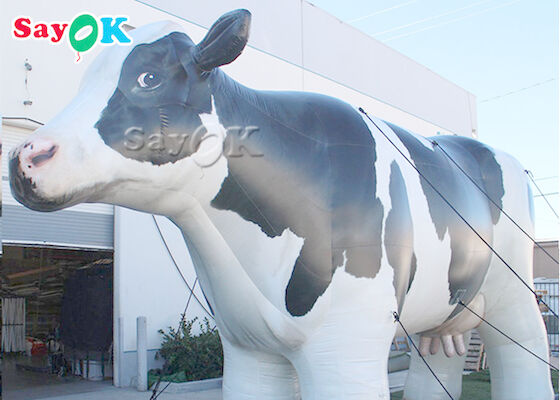 Lifesize διογκώσιμη αγελάδα γάλακτος μουσαμάδων PVC για την αγροτική διακόσμηση