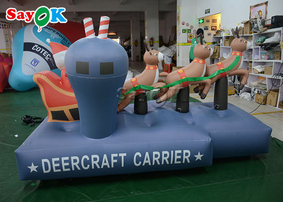 Τρία Ελαφάκια Φουσκωτά Διακοσμητικά Γιορτών