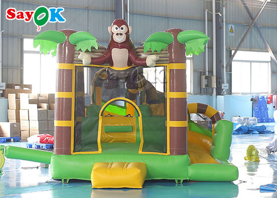 Ζωική Orangutan θέματος διογκώσιμη φωτογραφική διαφάνεια 3x3.5x2.4mH Bouncy Castle