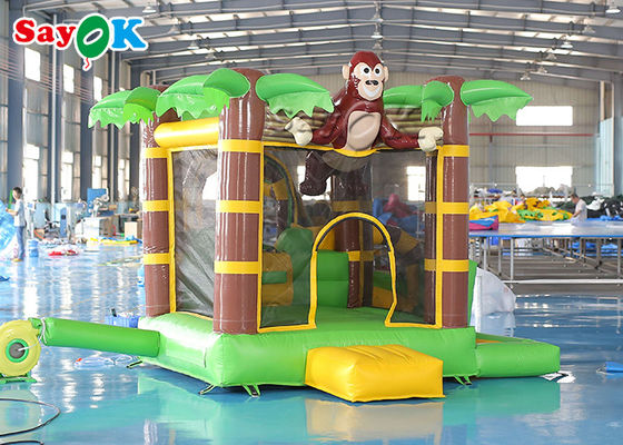 Ζωική Orangutan θέματος διογκώσιμη φωτογραφική διαφάνεια 3x3.5x2.4mH Bouncy Castle